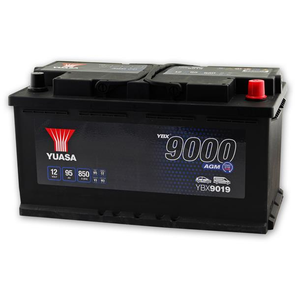 YUASA YBX9019 Starterbatterie 12V 95Ah 850A (EN) AGM Start-Stop Plus, YUASA, Hersteller